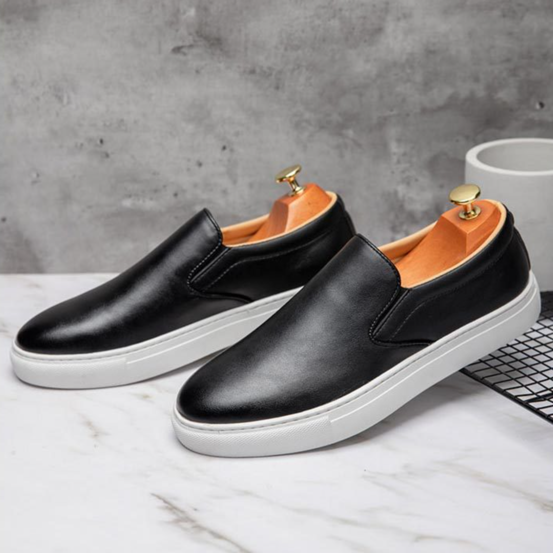 Leather Slip-On Shoes