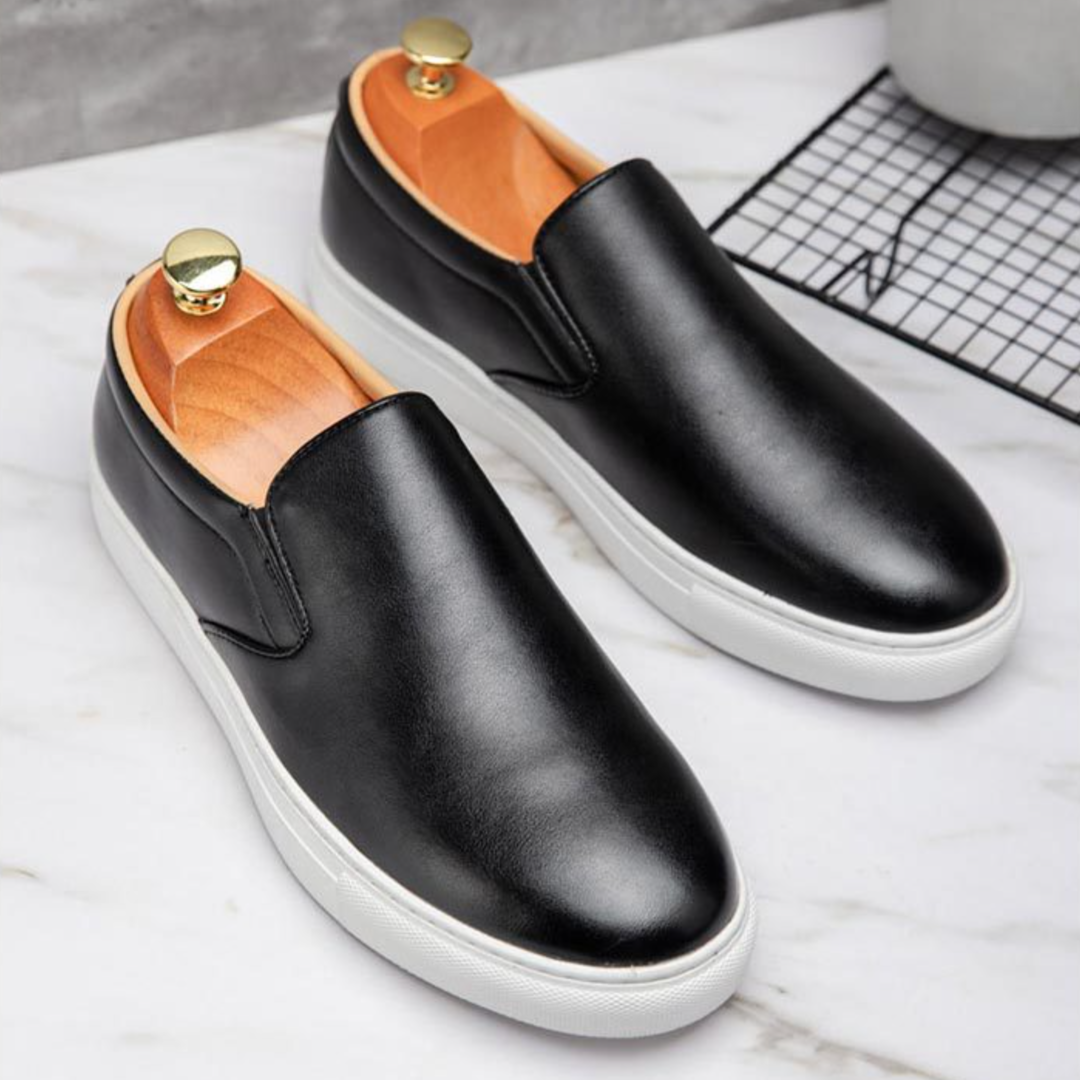 Leather Slip-On Shoes