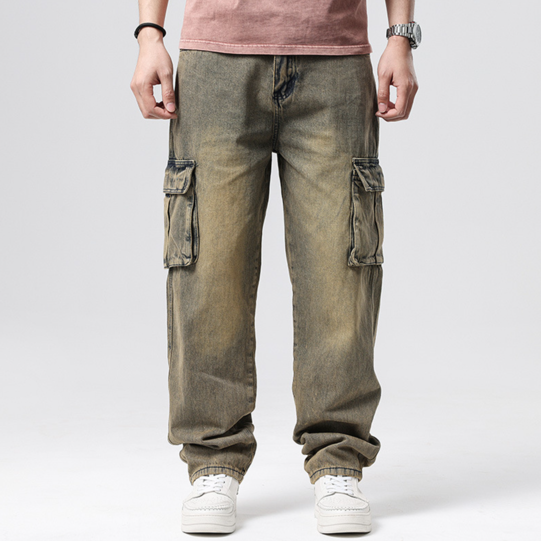 Multi-Pocket Denim Jeans