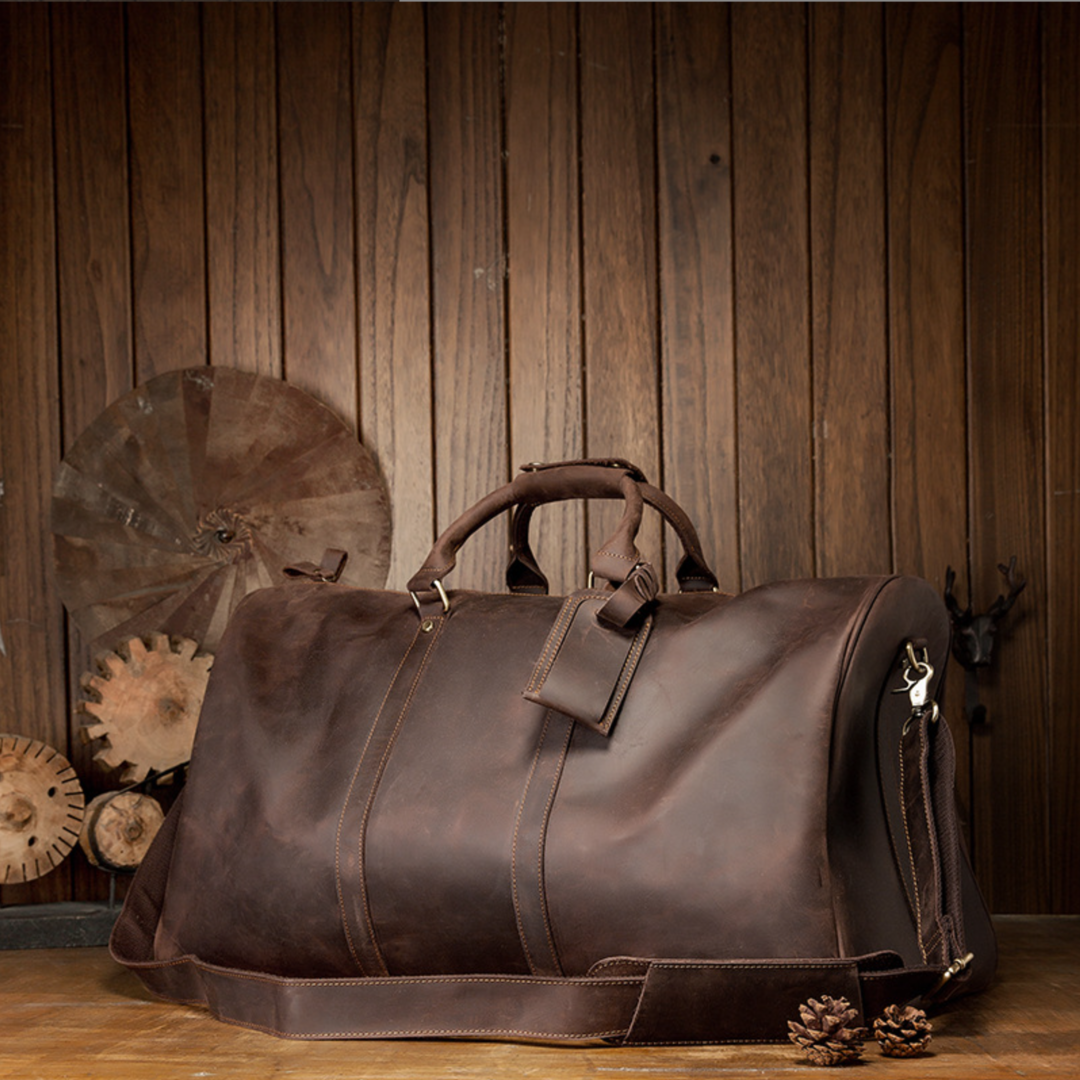 Luxe Leather Duffle Bag