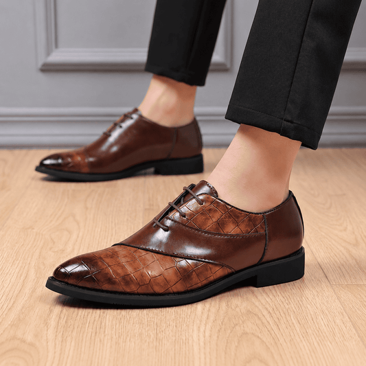 Carrington Croc Oxford Shoes