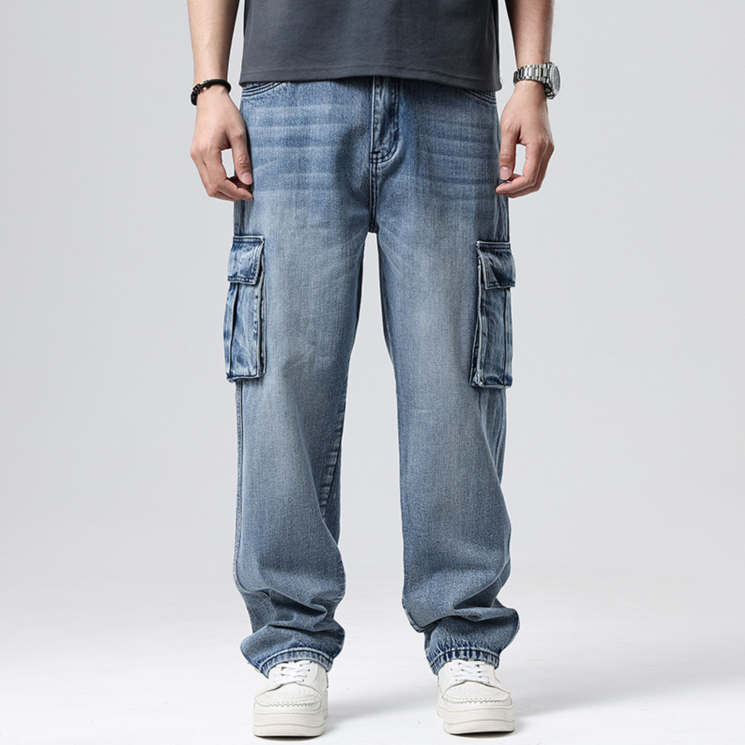 Multi-Pocket Denim Jeans
