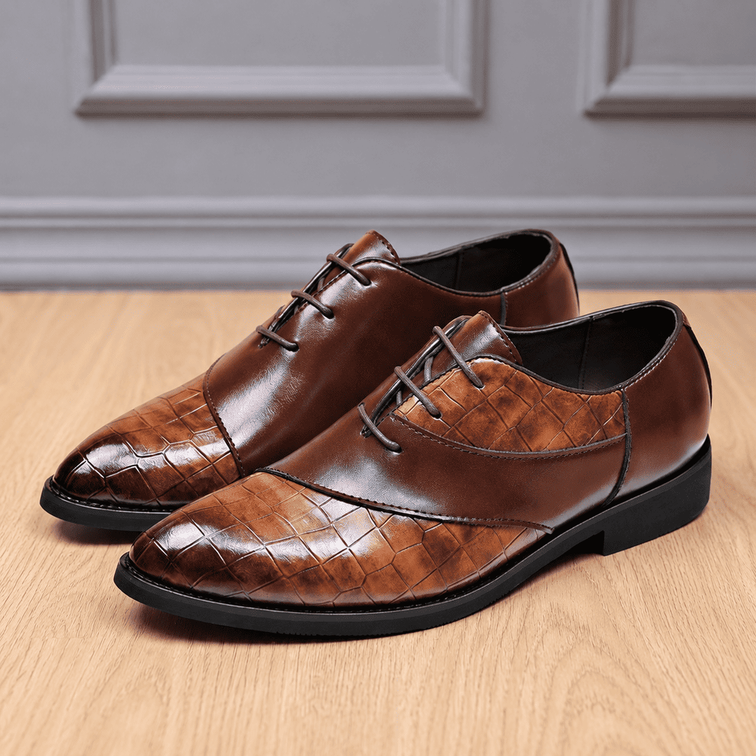Carrington Croc Oxford Shoes