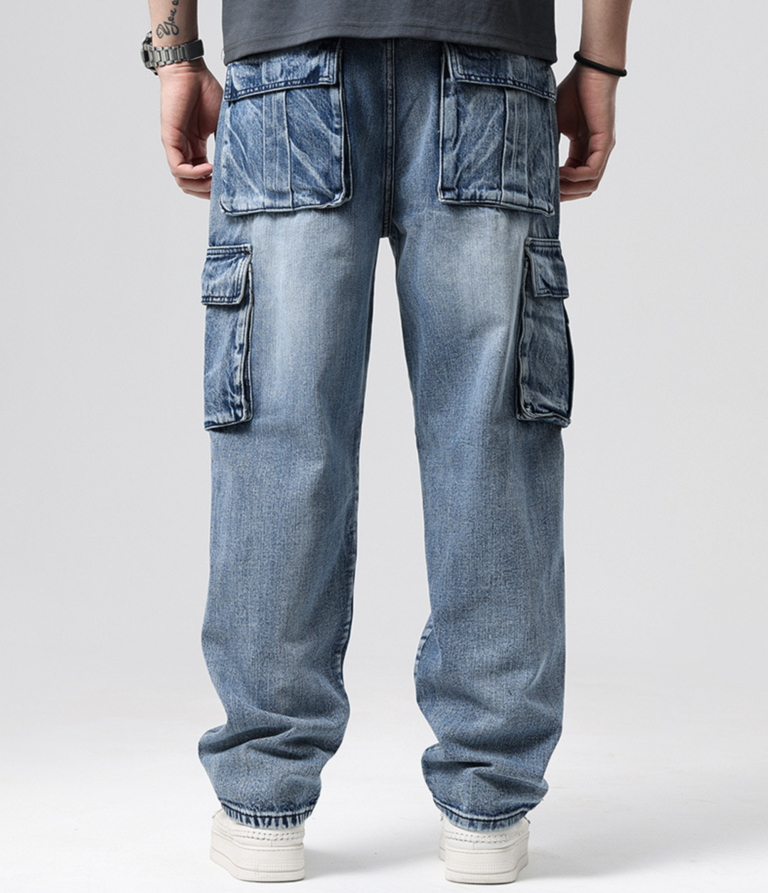 Multi-Pocket Denim Jeans
