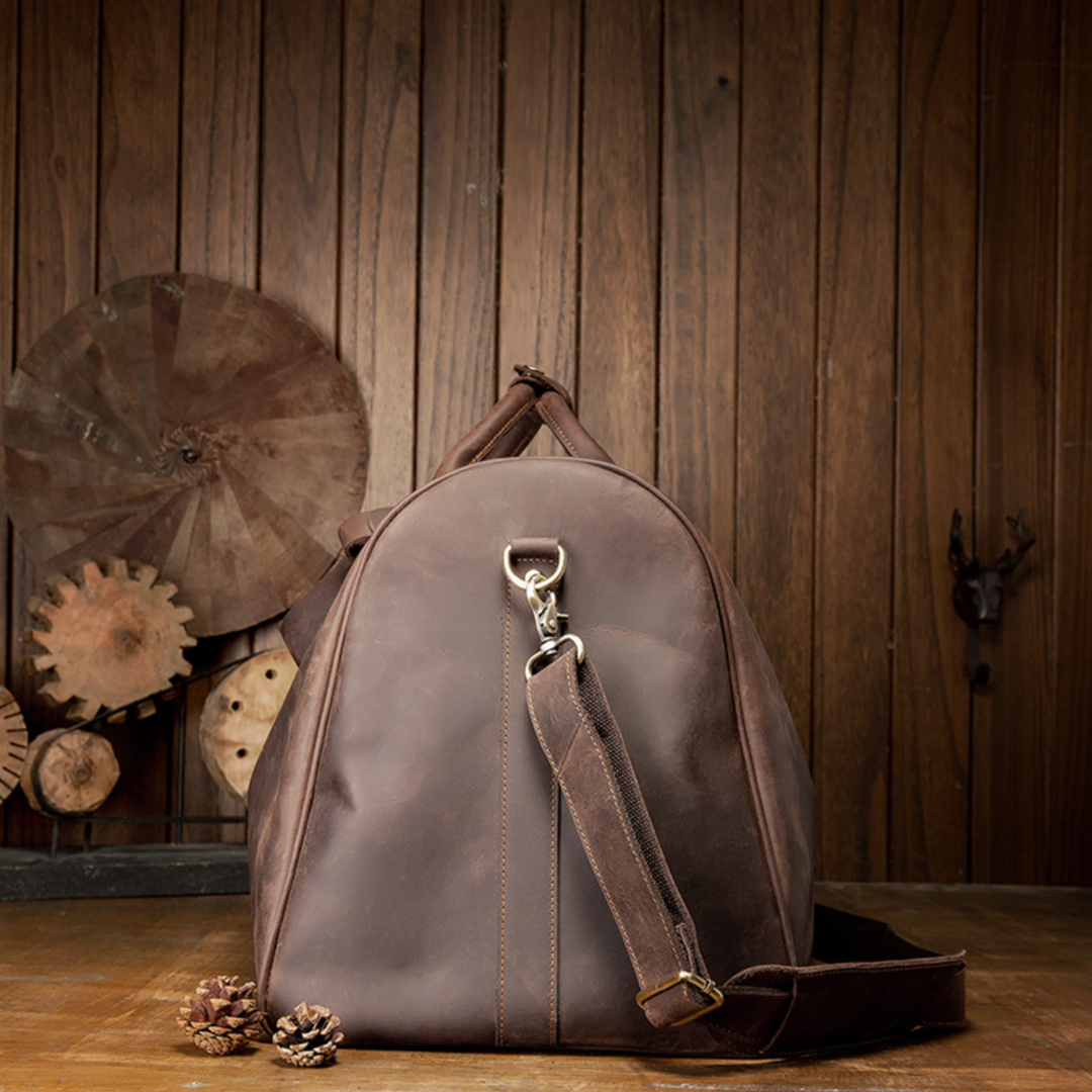 Luxe Leather Duffle Bag
