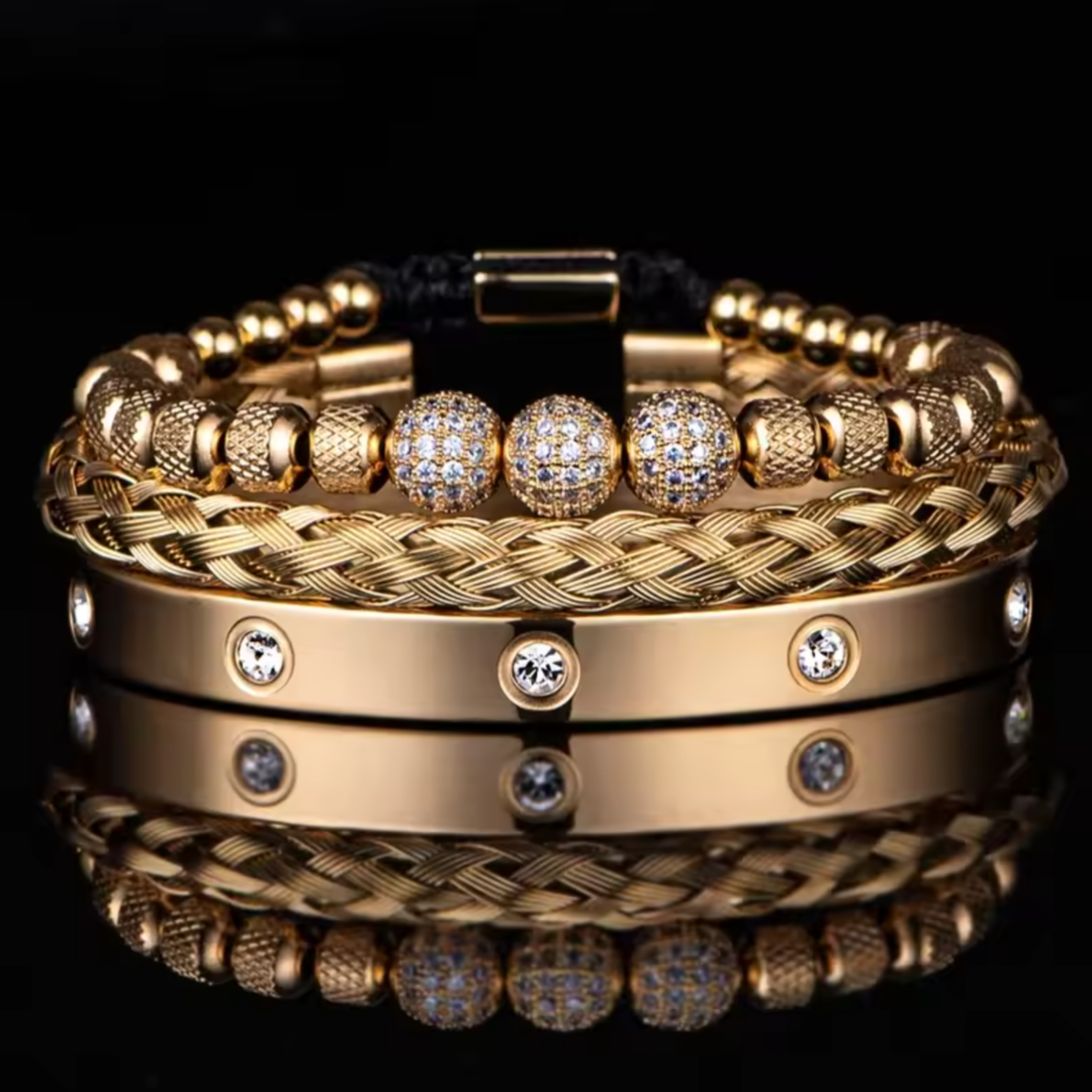 Luxoro Gold Bracelet Set