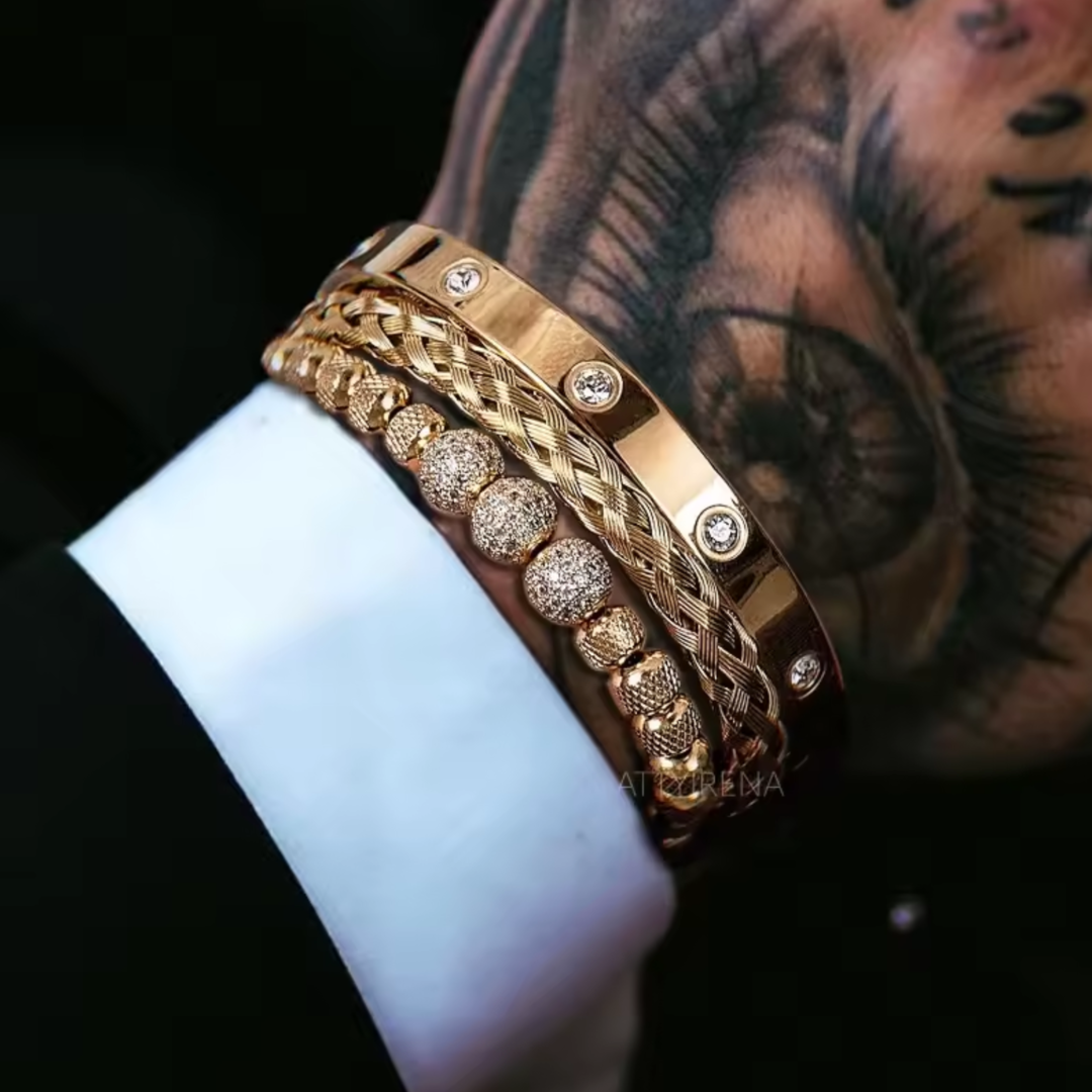 Luxoro Gold Bracelet Set