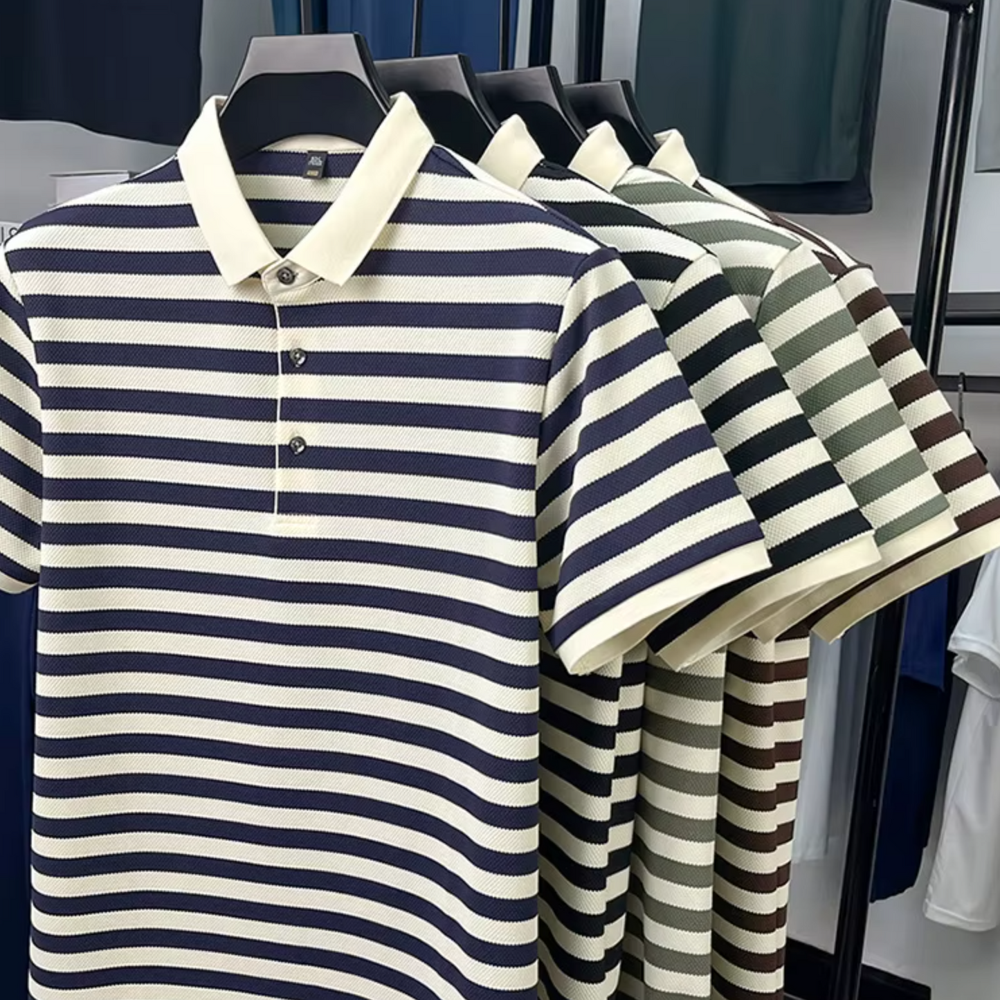 Stratex Luxe Strip Polo