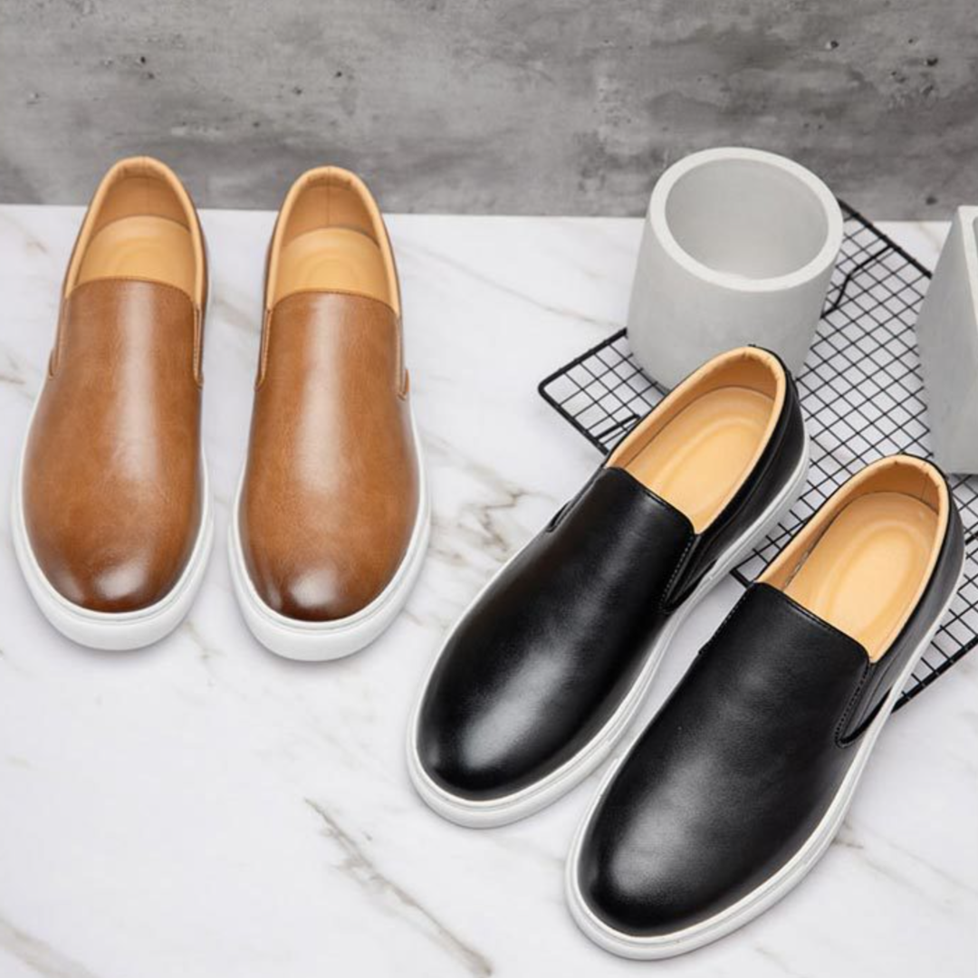Leather Slip-On Shoes