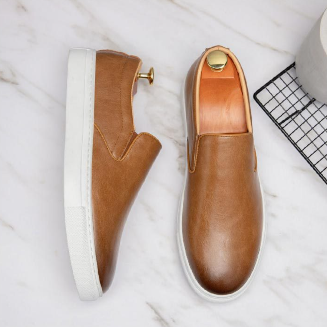 Leather Slip-On Shoes