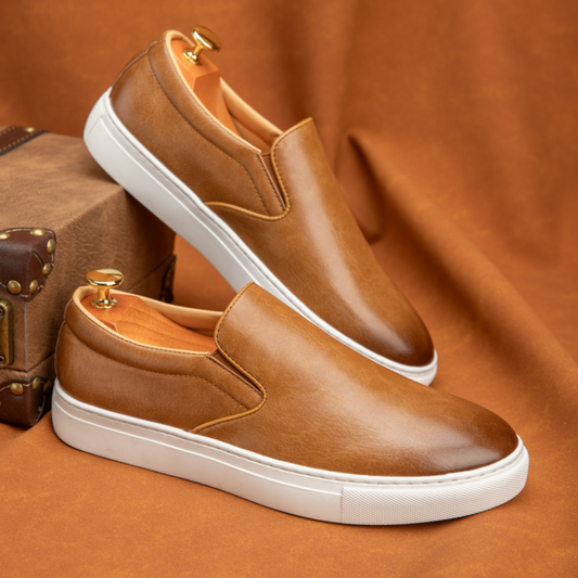 Leather Slip-On Shoes