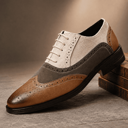 Elegant Multi-Tone Dress Shoes