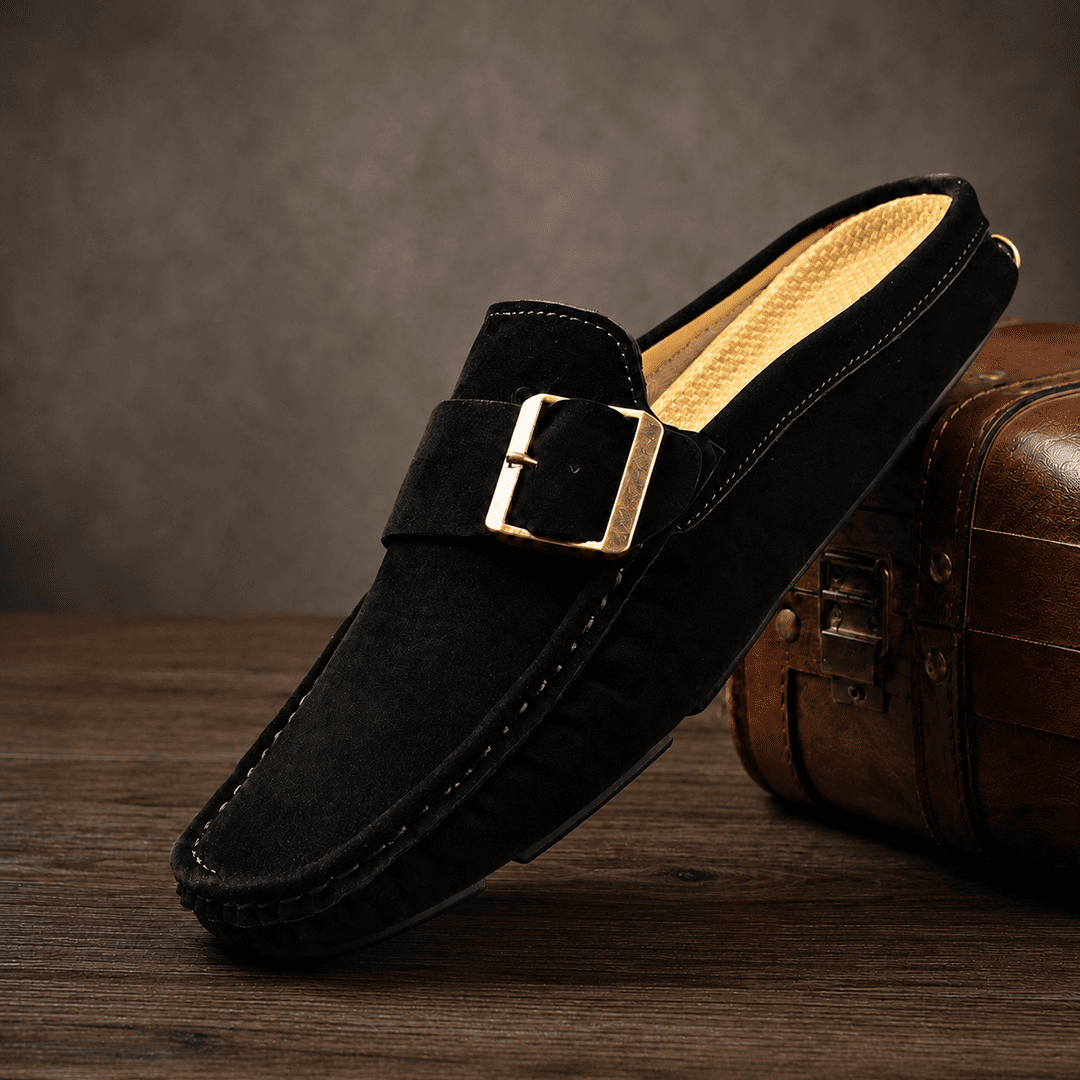 LuxeBuckle Slip-On Loafers