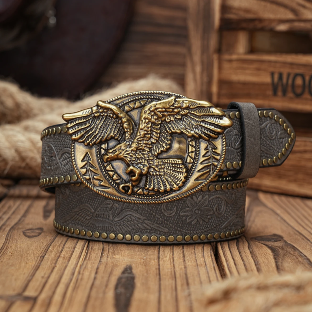 Noble Eagle Leather Belt