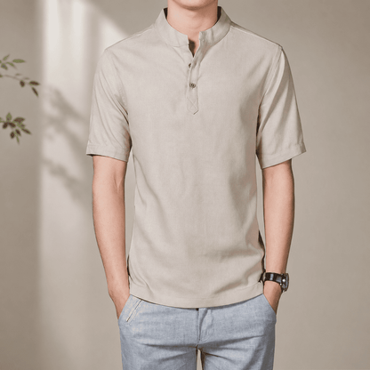 MetroEase Stand Collar Shirt