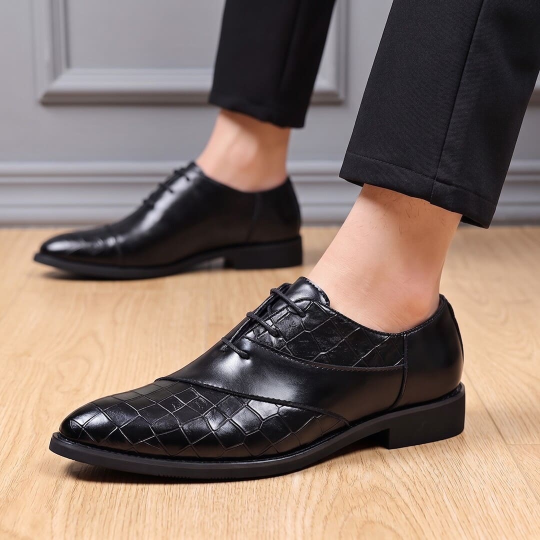 Carrington Croc Oxford Shoes