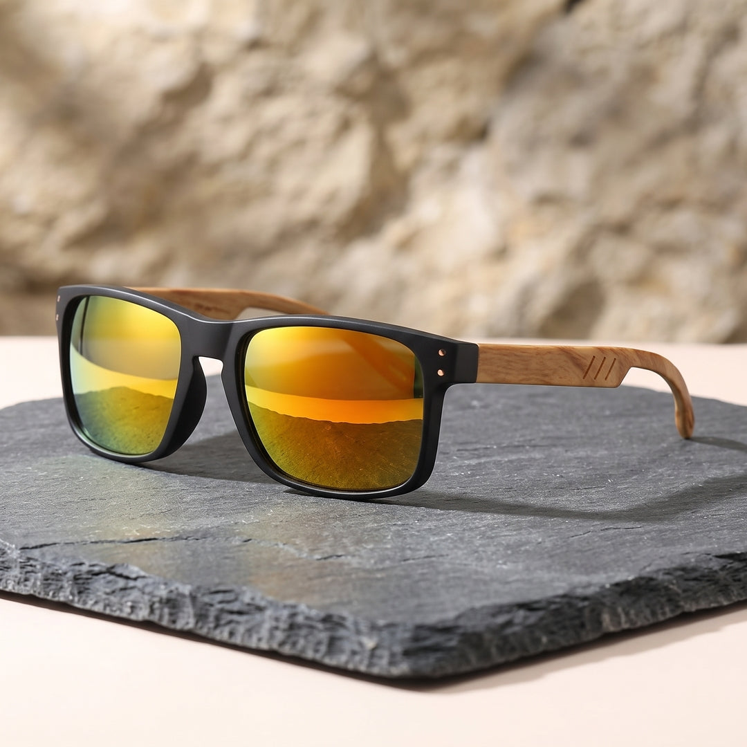 Hollis Wood-Arm Sunglasses