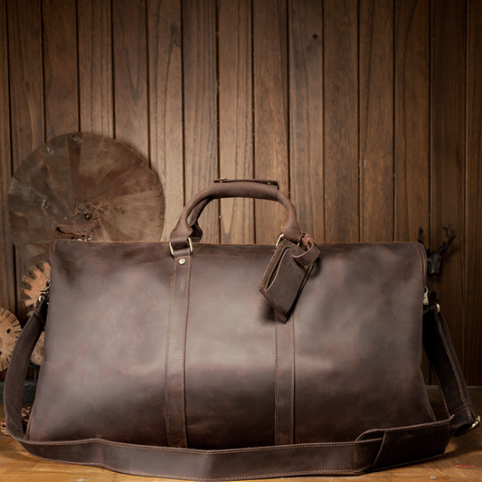 Luxe Leather Duffle Bag