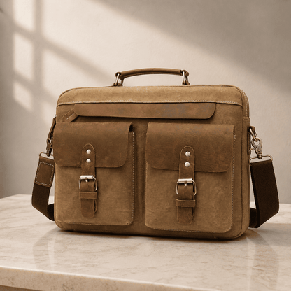 UrbanLedge Leather Briefcase