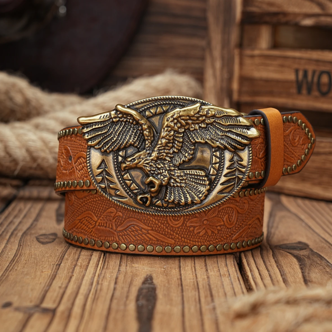 Noble Eagle Leather Belt
