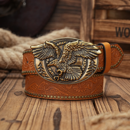 Noble Eagle Leather Belt