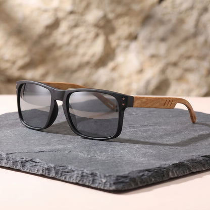Hollis Wood-Arm Sunglasses