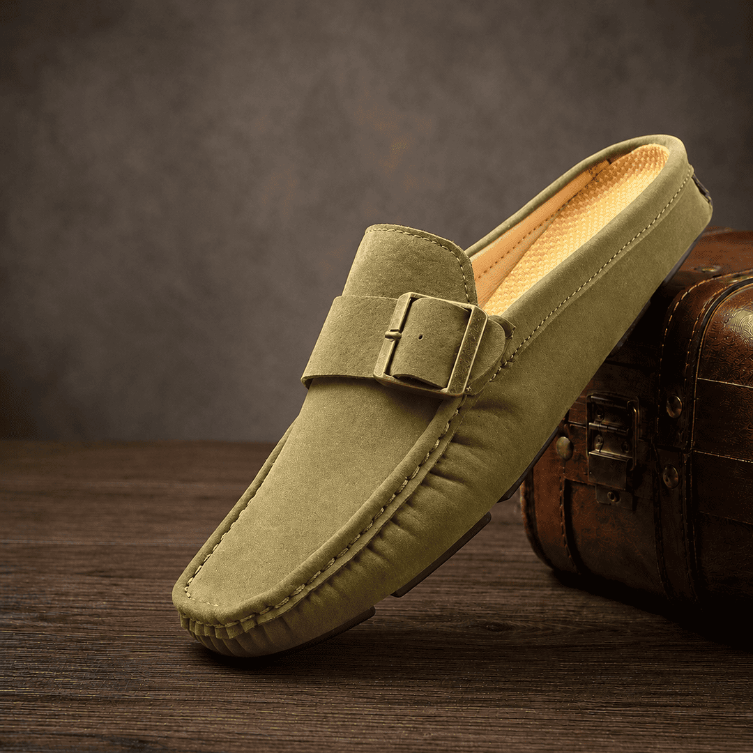 LuxeBuckle Slip-On Loafers