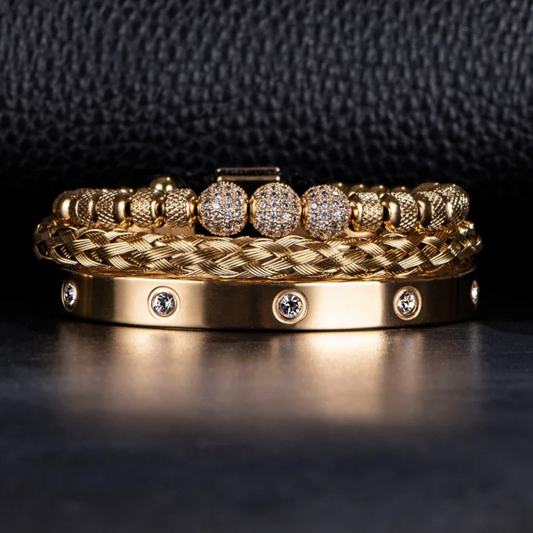 Luxoro Gold Bracelet Set