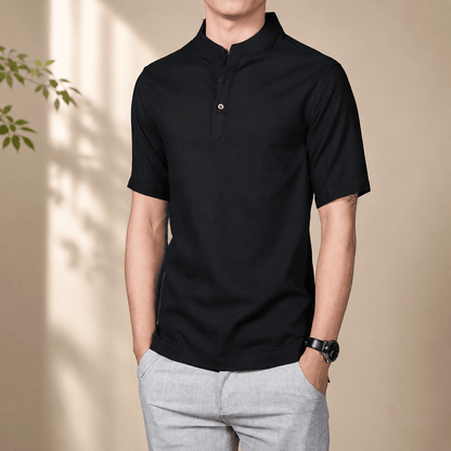 MetroEase Stand Collar Shirt