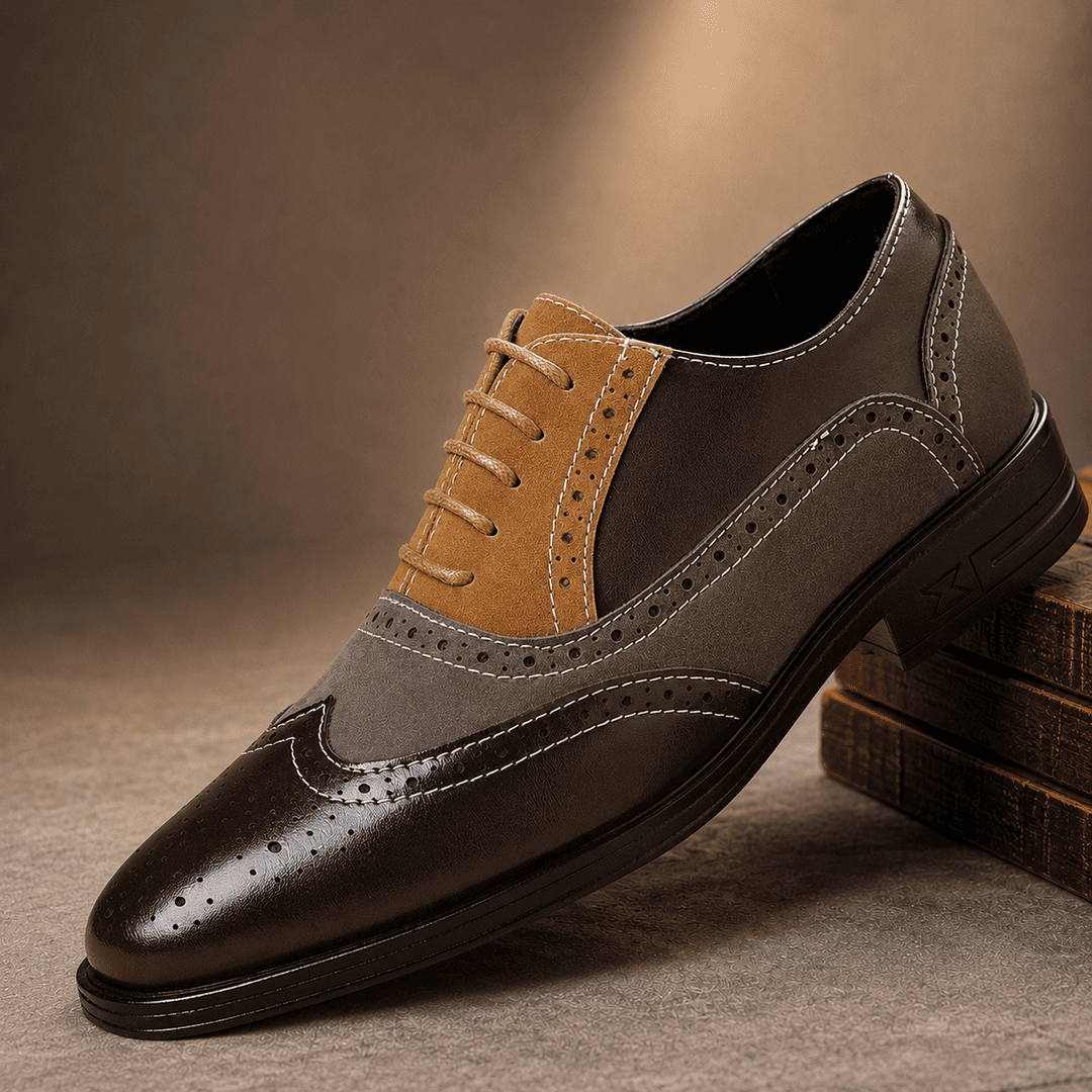Elegant Multi-Tone Dress Shoes