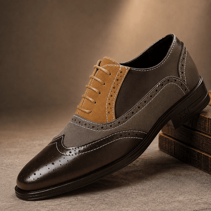 Elegant Multi-Tone Dress Shoes