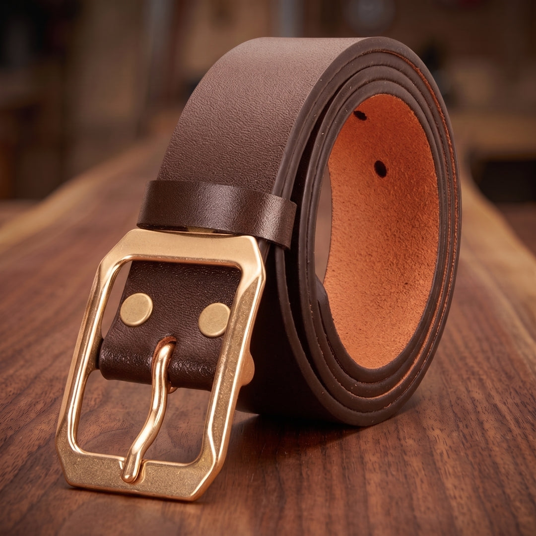 Carver Natural Leather Belt