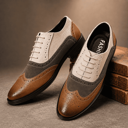 Elegant Multi-Tone Dress Shoes
