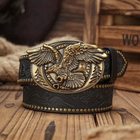 Noble Eagle Leather Belt