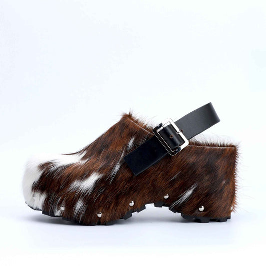 Luxe Cowhide Clogs