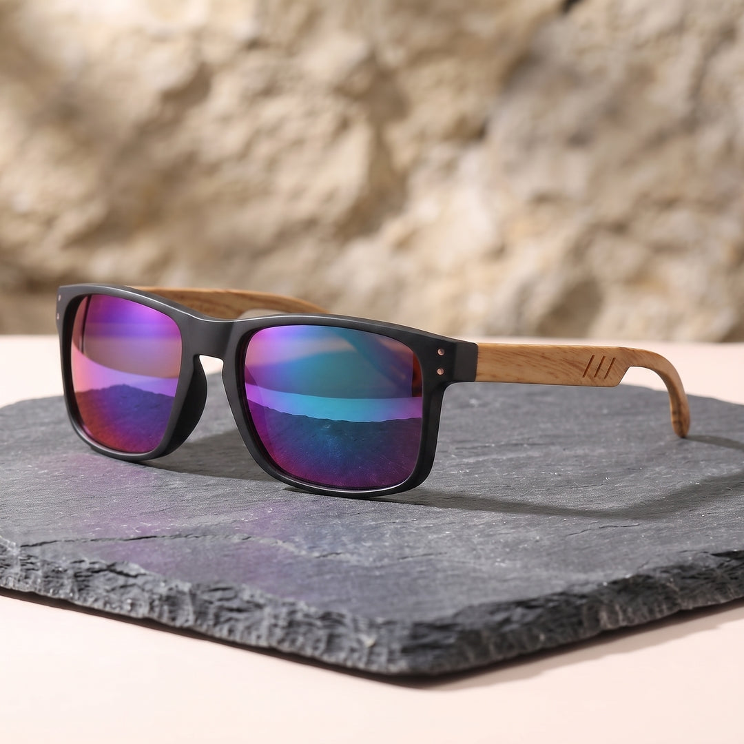 Hollis Wood-Arm Sunglasses