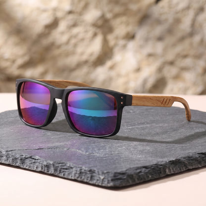 Hollis Wood-Arm Sunglasses