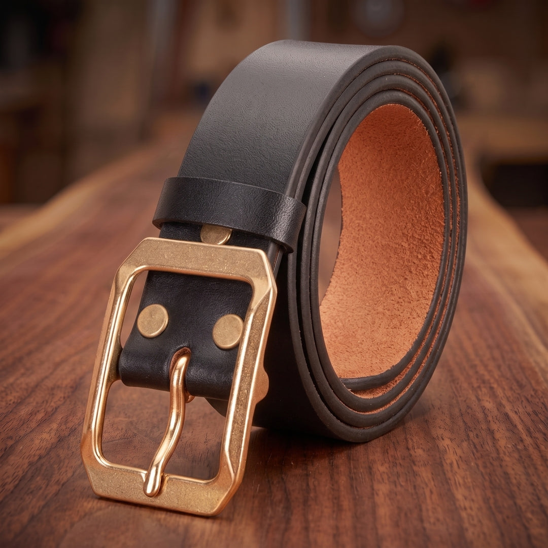 Carver Natural Leather Belt