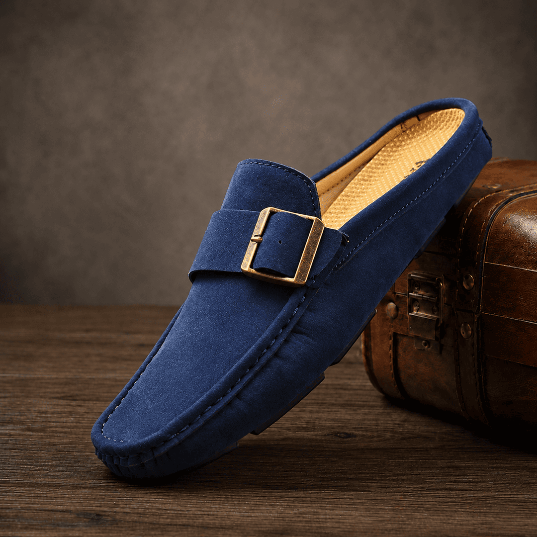 LuxeBuckle Slip-On Loafers