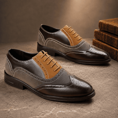 Elegant Multi-Tone Dress Shoes