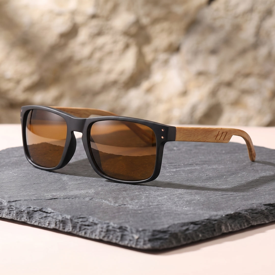 Hollis Wood-Arm Sunglasses