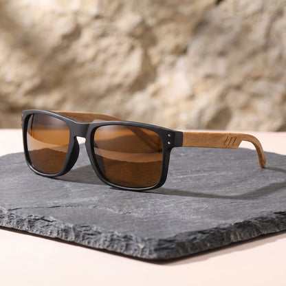 Hollis Wood-Arm Sunglasses