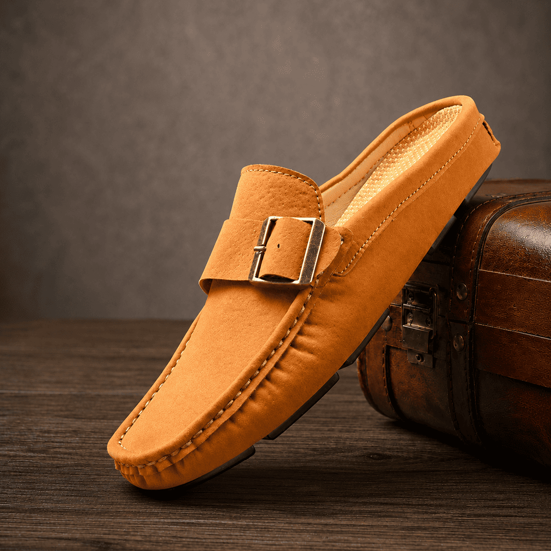 LuxeBuckle Slip-On Loafers