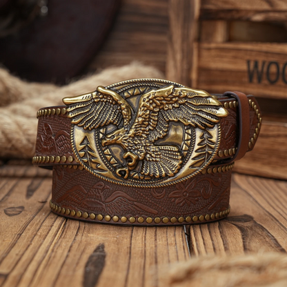 Noble Eagle Leather Belt
