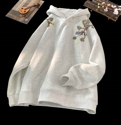 Nature Embroidered Hoodie