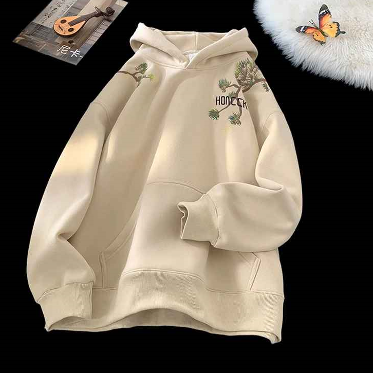 Nature Embroidered Hoodie