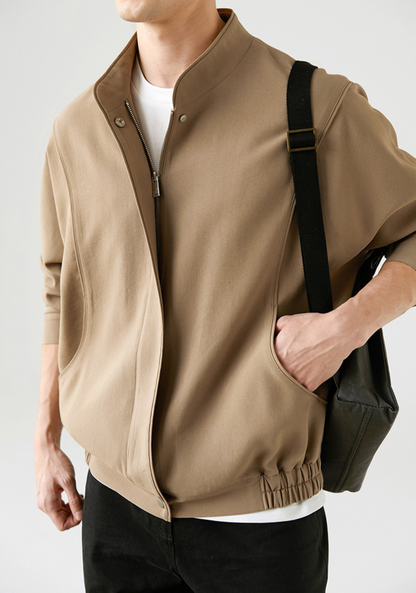 Zip Up Bomber Jacket