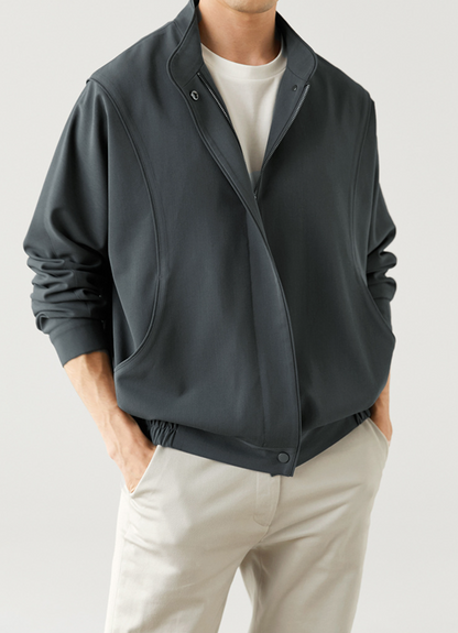 Zip Up Bomber Jacket