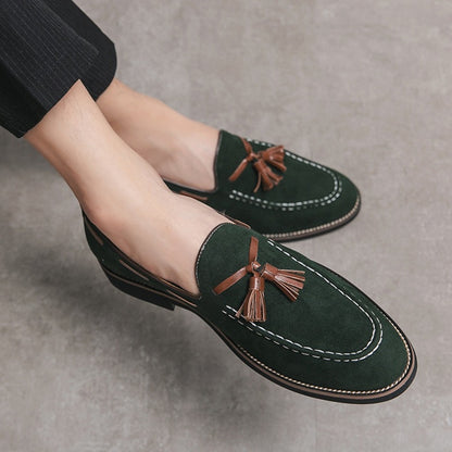 Velour Crest Loafer