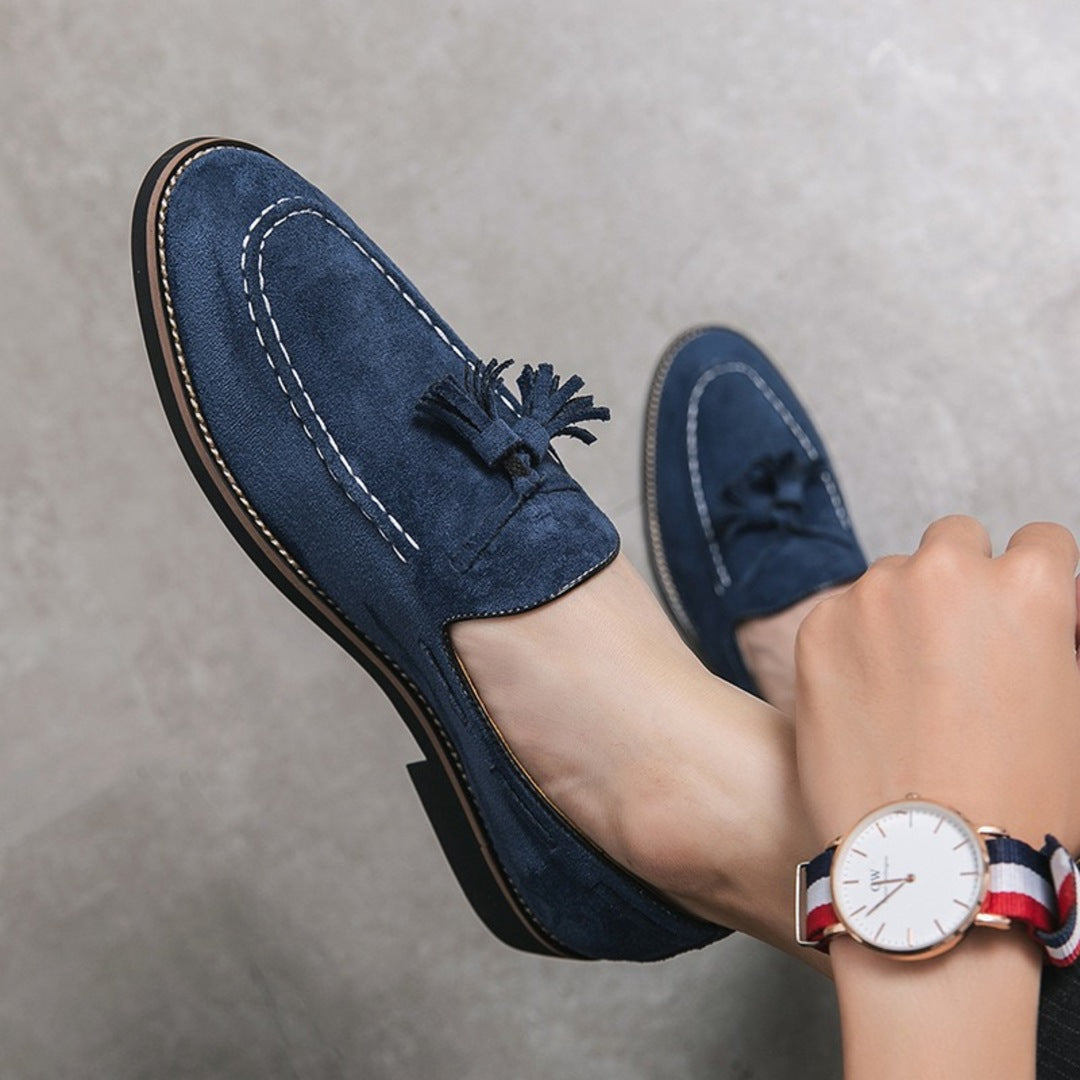 Velour Crest Loafer